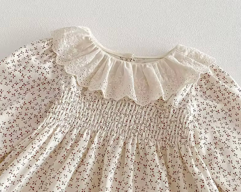 Load image into Gallery viewer, Autumn Floral Cotton Dress – Autumn-Winter
