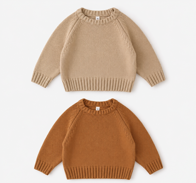 Load image into Gallery viewer, Baby and Boys Knitted Cotton Sweater – Autumn-Winter
