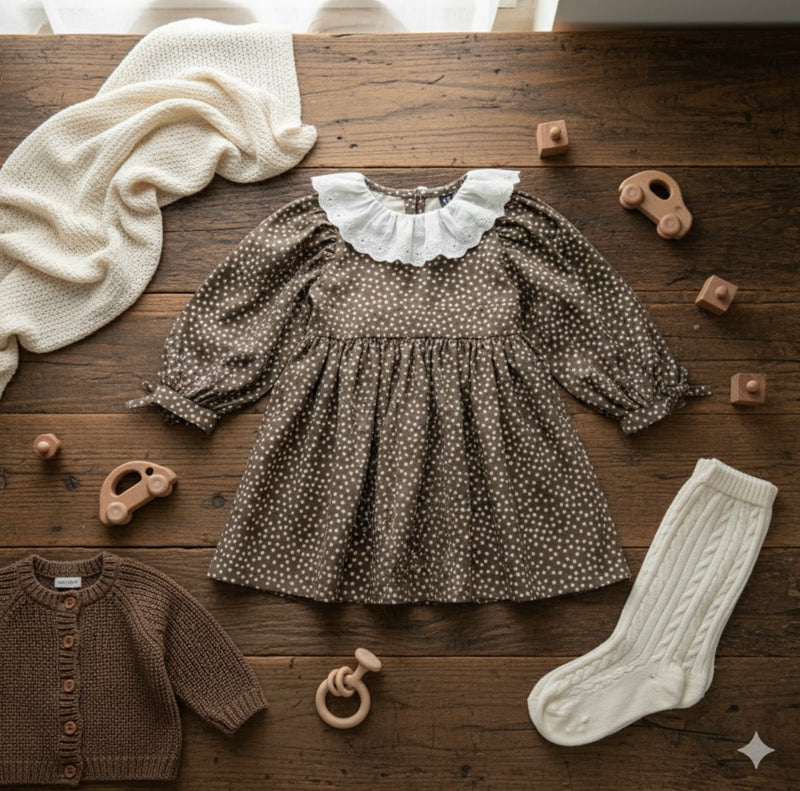 Chargez l&#39;image dans la visionneuse de la galerie, Robe coton fleurie d’automne – Kali
