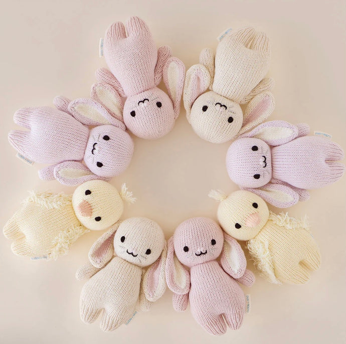 Peluche - Bébé lapin lilas - Cuddle + Kind