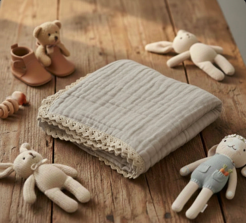 Load image into Gallery viewer, Bohemian muslin baby blanket – Kali (Pre-order)
