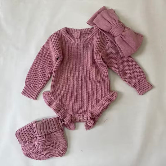Cotton knit baby romper – Kali (Pre-order)