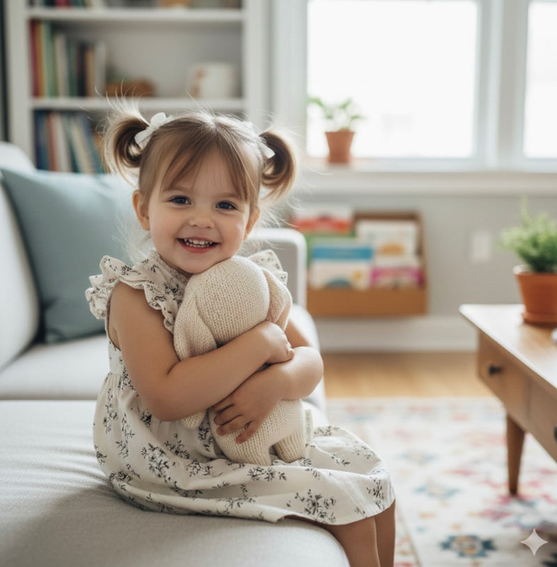 Chargez l&#39;image dans la visionneuse de la galerie, Robe bébé fille d’été sans manches à imprimé floral – Modèle Kali en coton léger
