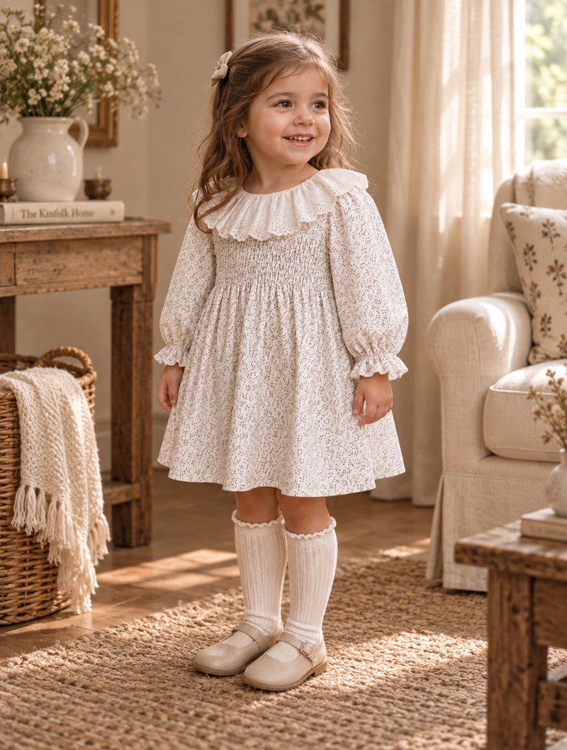 Load image into Gallery viewer, Autumn Floral Cotton Dress – Autumn-Winter
