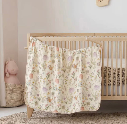 Soft &amp; light organic cotton and bamboo baby muslin – Kali