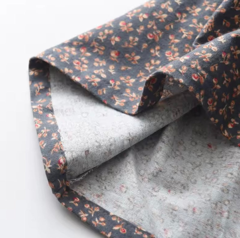 Chargez l&#39;image dans la visionneuse de la galerie, Robes fille d’automne en coton doux – Motifs fleuris élégants
