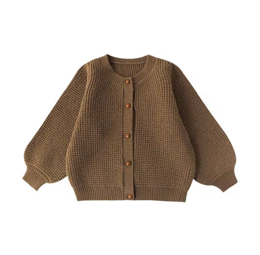 Cardigan bébé et fille vintage en tricot doux pour Kali