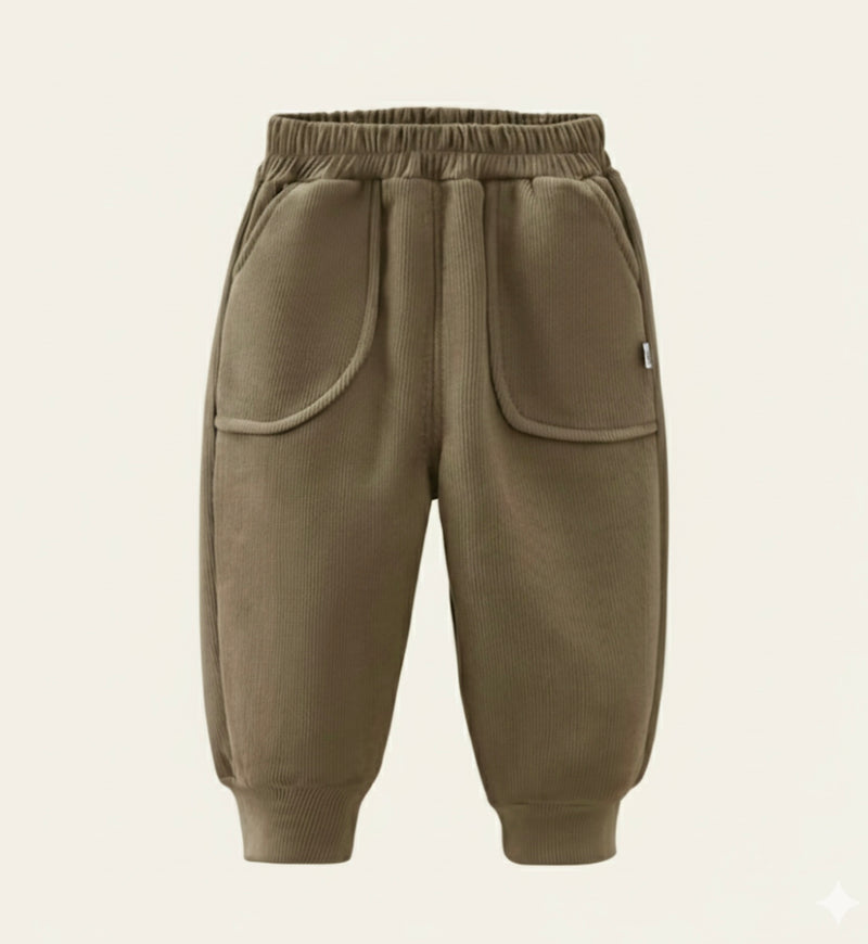 Chargez l'image dans la visionneuse de la galerie, Pantalons en velours pour garçon – Kaki lilas
