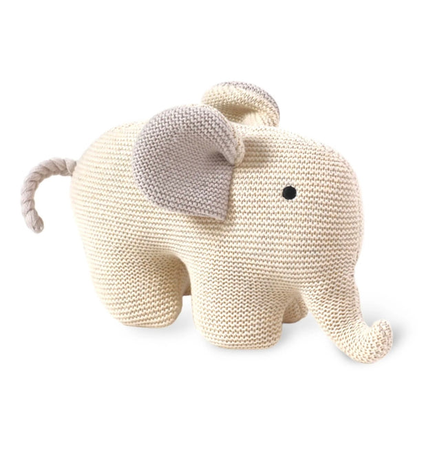 Peluche faite mains en coton bio L'éléphant