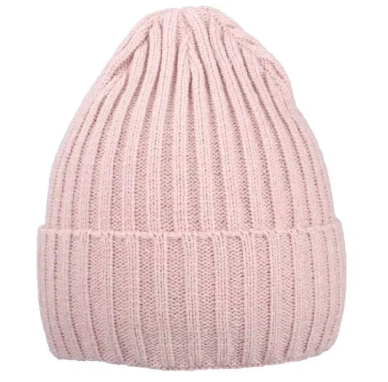 Chargez l&#39;image dans la visionneuse de la galerie, Bonnet bébé en tricot rose doux – Kali - Boutique Kaki Lilas
