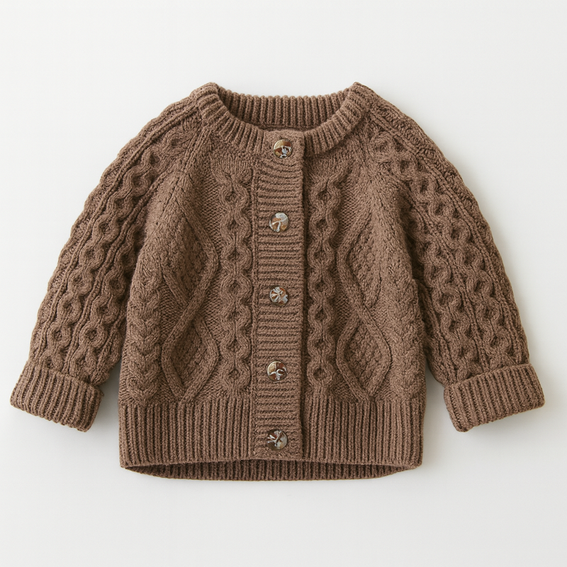 Load image into Gallery viewer, Girls&#39; Autumn-Winter Knitted Cardigan – Kali
