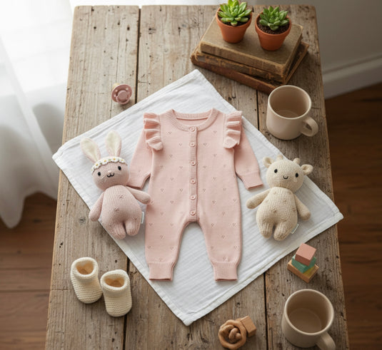 Combinaison bébé en tricot de coton Kali