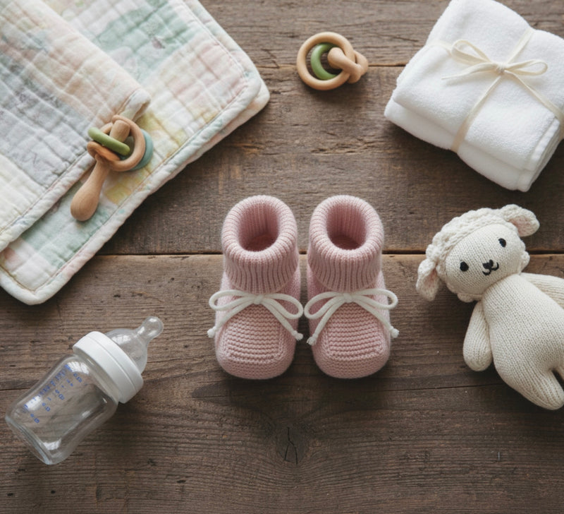 Chargez l&#39;image dans la visionneuse de la galerie, Chaussettes bébé en tricot douillet – Kali
