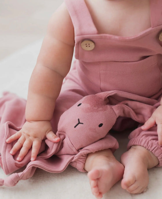 Doudou Lapin brossé Lovey-Berry coton bio