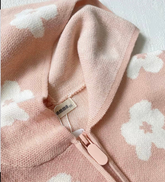 Baby girl floral hooded jumpsuit – Kali