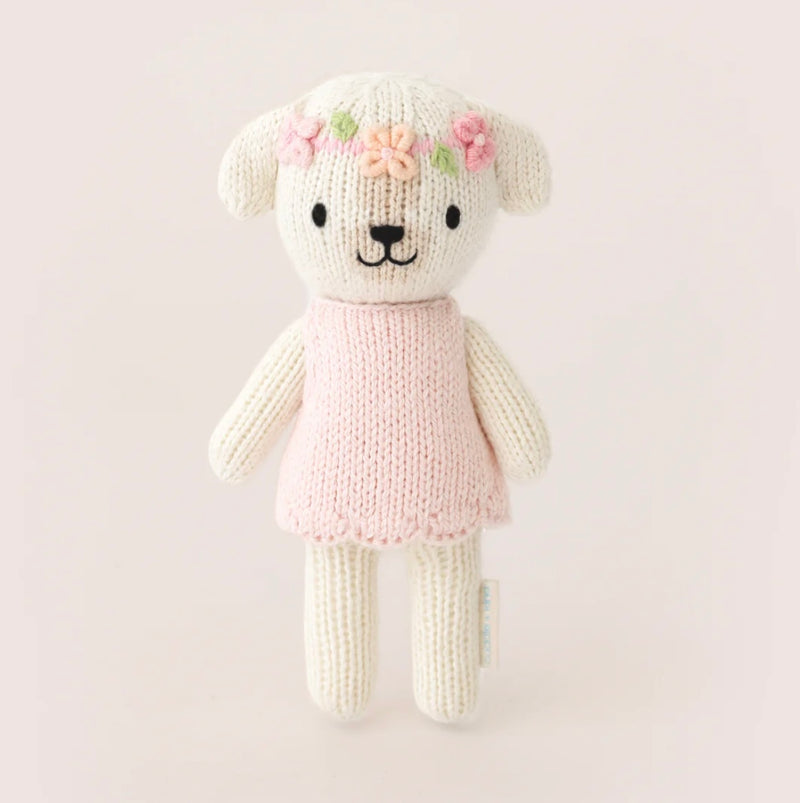 Load image into Gallery viewer, Plush with pretty box - tiny prime 6&quot; - Charlotte the dog - Cuddle + Kind
