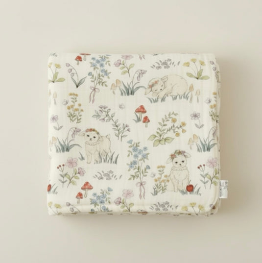 Soft &amp; light organic cotton and bamboo baby muslin – Kali