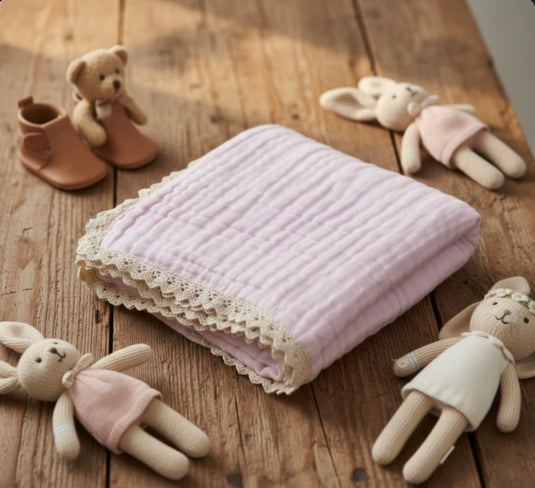 Bohemian muslin baby blanket – Kali (Pre-order)