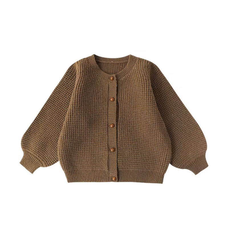 Chargez l'image dans la visionneuse de la galerie, Cardigan vintage en tricot doux pour enfant
