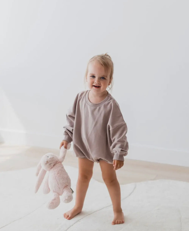 Chargez l&#39;image dans la visionneuse de la galerie, Barboteuse bubble romper Pale mulberry coton bio
