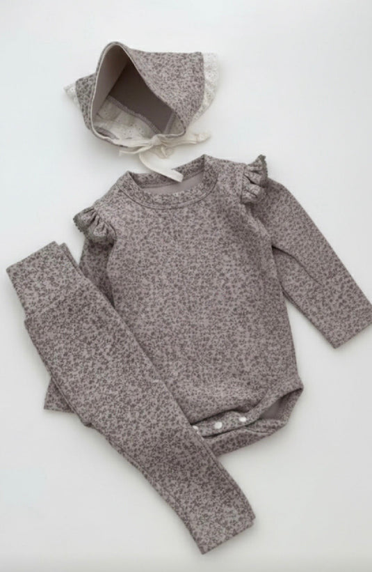 Ensemble bébé fille 3 pièces fleuri printemps – Kali