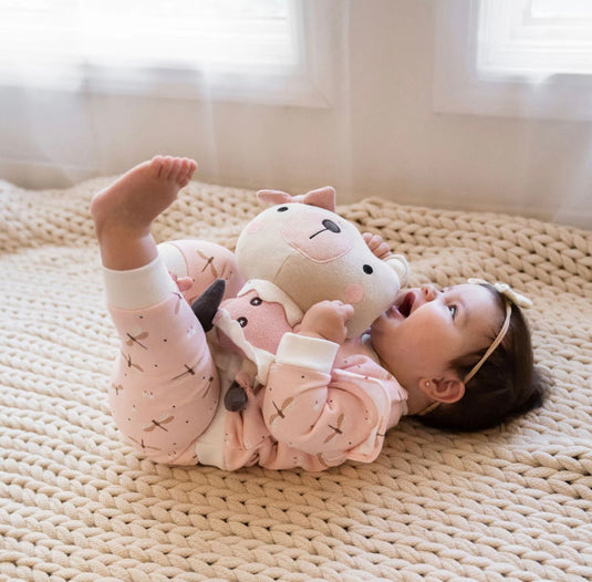 Handmade organic cotton plush Frankie Bear and Nurse Bear 
