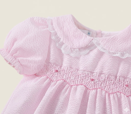 Robe fille manches courtes – Vichy