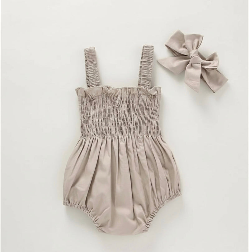 Load image into Gallery viewer, Honeycomb romper + headband – Kali
