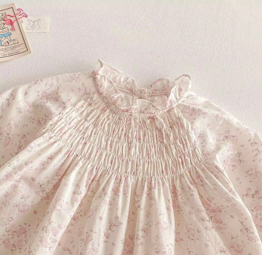 Robe 100% coton fille manches longues – Kali