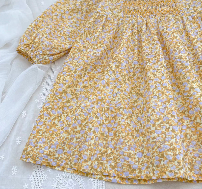 Load image into Gallery viewer, Baby &amp; Girls' Peter Pan Collar Floral Daisy Dress - Autumn
