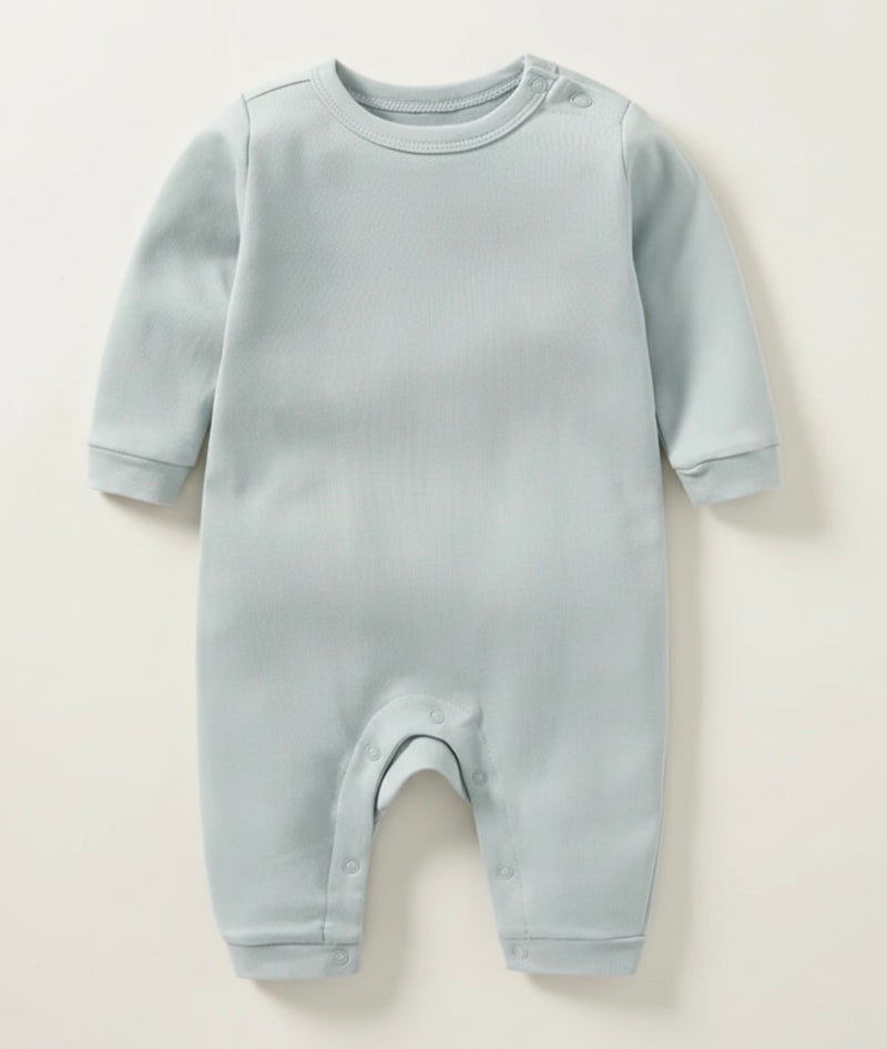 Chargez l'image dans la visionneuse de la galerie, Barboteuse Bébé garçon Manches Longues Bleu Poudré – 100% Coton | Modèle Kali
