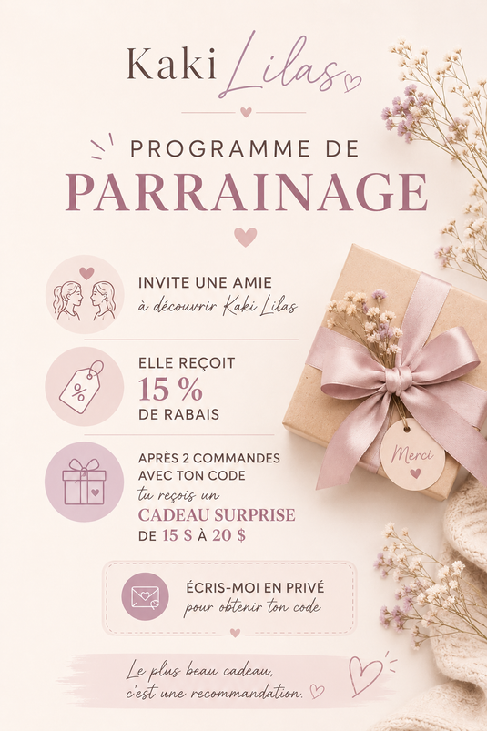 🌸 Programme de parrainage Kaki Lilas 🌸