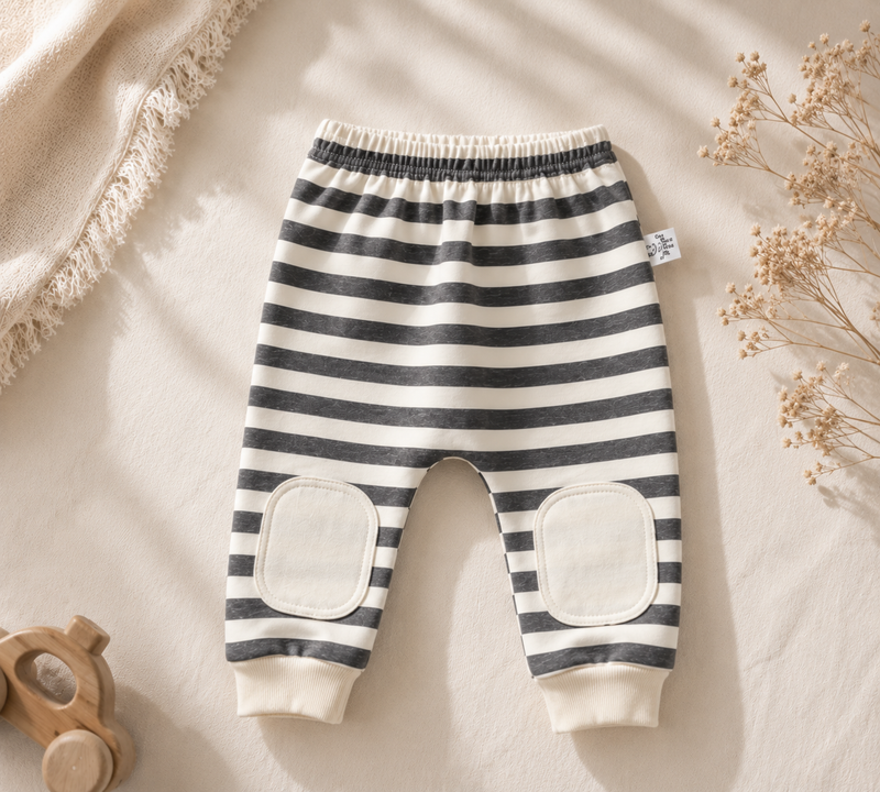 Load image into Gallery viewer, Soft cotton striped baby boy outfit – Autumn-Winter
