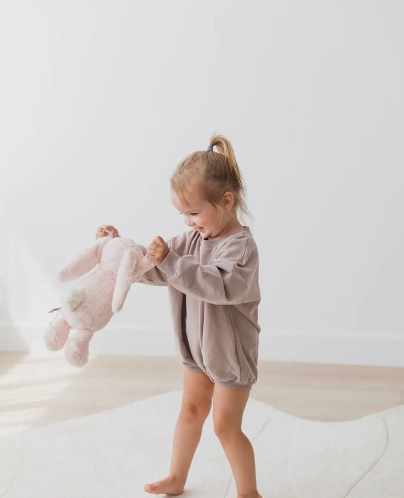 Chargez l&#39;image dans la visionneuse de la galerie, Barboteuse bubble romper Pale mulberry coton bio

