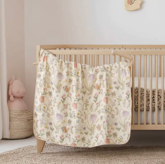 Soft &amp; light organic cotton and bamboo baby muslin – Kali