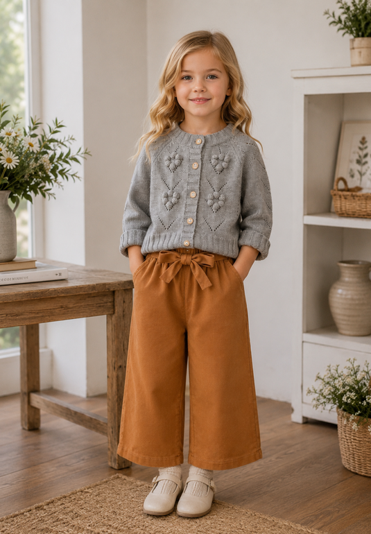 Pantalons Bohèmes Chics d’automne-hiver pour filles - Pré-commande