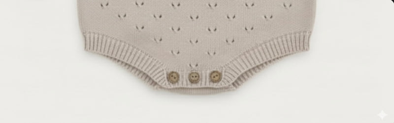 Chargez l'image dans la visionneuse de la galerie, Combinaison bébé en tricot de coton douce et élégante – Kali
