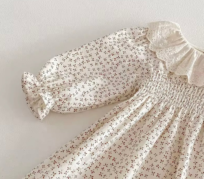 Load image into Gallery viewer, Autumn Floral Cotton Dress – Autumn-Winter
