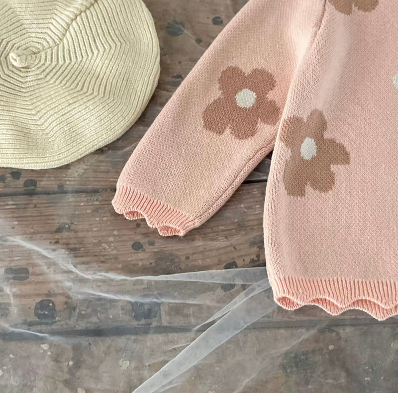 Load image into Gallery viewer, Ensemble Fille Pull et Pantalon à Fleurs – Modèle Kali | Doux &amp; Confortable - Boutique Kaki Lilas
