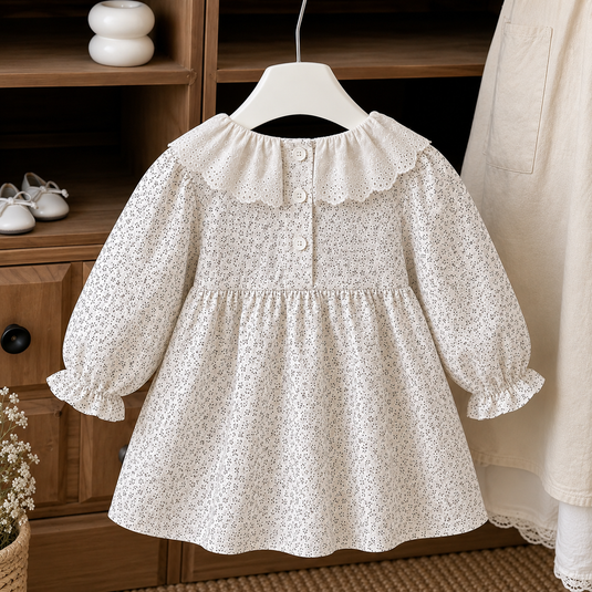 Autumn Floral Cotton Dress – Autumn-Winter