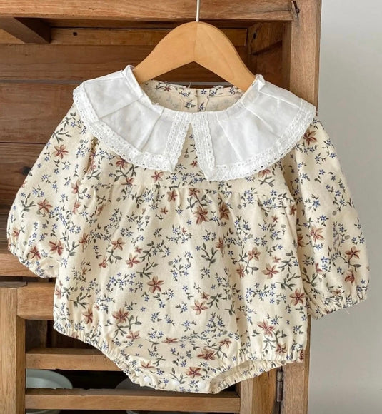 Cache-couches bébé fleuri rosé coton doux – Kali