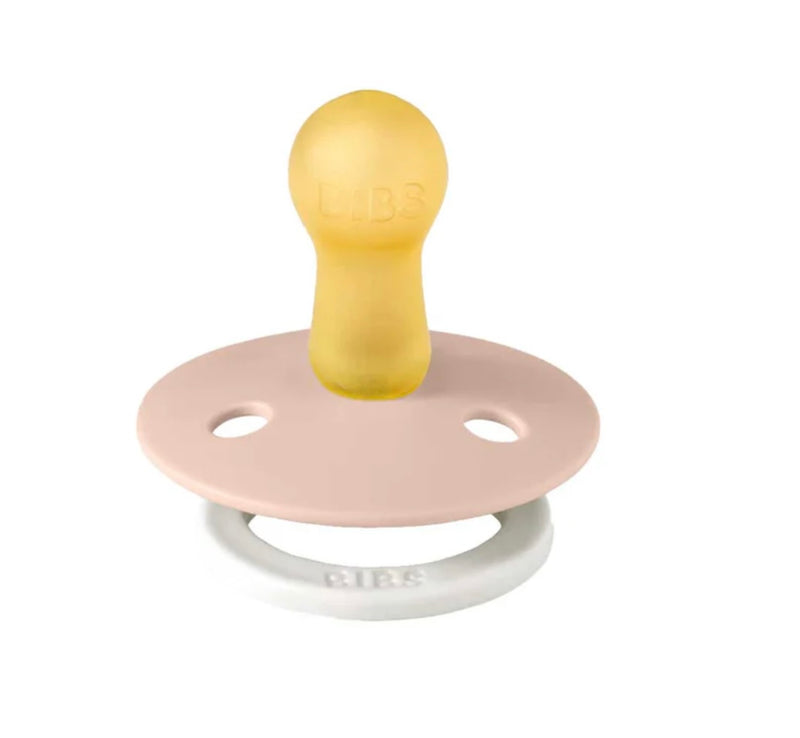 Load image into Gallery viewer, Pack containing two latex Bibs pacifiers in Blus Glow/Vanilla Glow
