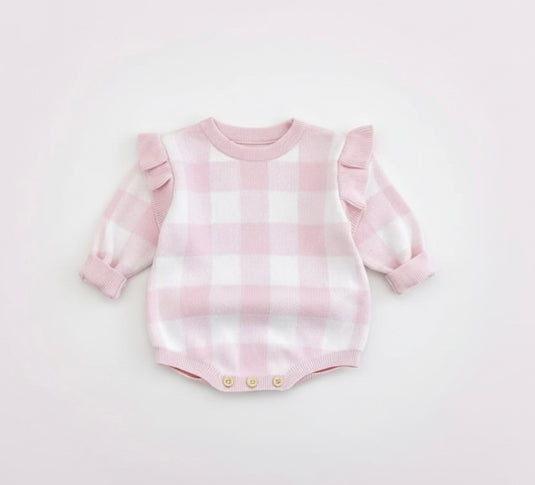 Barboteuse bébé fille manches longues coton doux automne – Kali