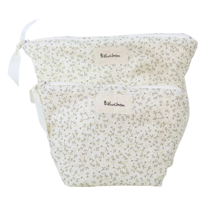 Sac à cosmétiques format moyen couleur vert pâle