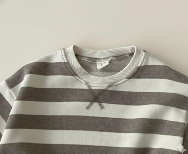 Chargez l'image dans la visionneuse de la galerie, Combinaison garçon à rayures en coton
