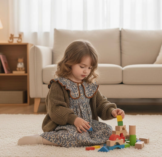 Cardigan vintage en tricot doux pour enfant