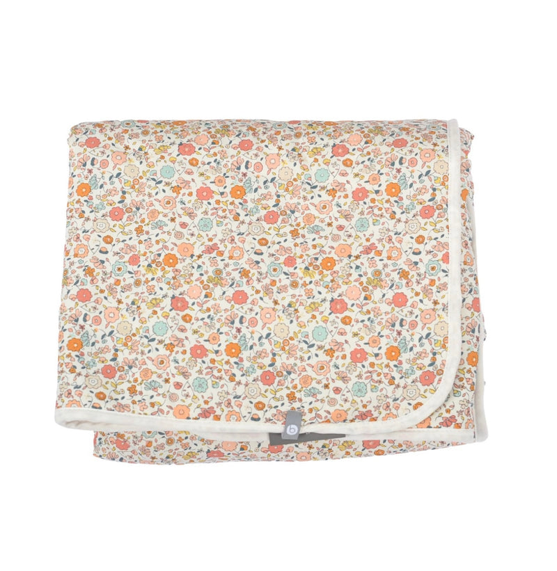 Chargez l&#39;image dans la visionneuse de la galerie, Couverture pour bébé fluffy + coton mini fleurs
