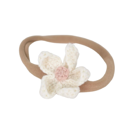 Bandeaux faits mains pour bébé avec fleur