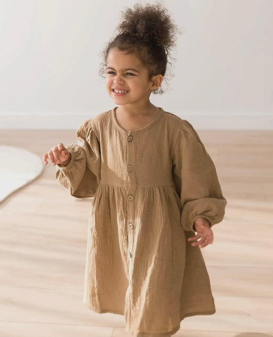 Robe à manches bouffantes Acorn coton bio