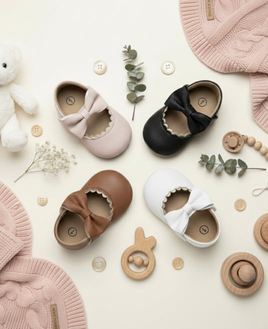 Chaussures bébé en cuir – Mary Jane| Souples, confortables et tendances